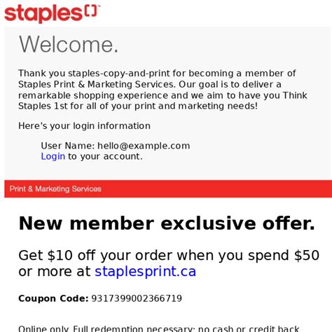 My Store. . Staples email to print